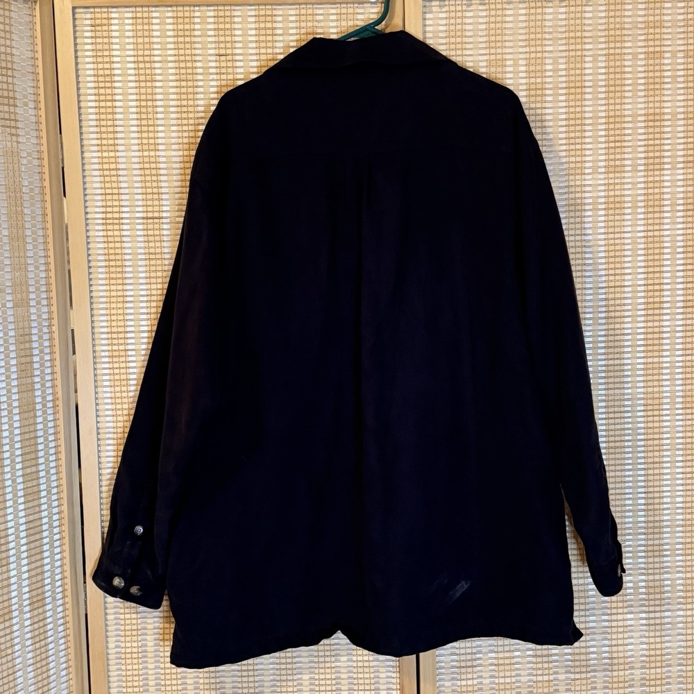 St Johns Bay Mens 2X Shirt Jacket Black Insulated Outdoors Activewear Workwear - Picture 4 of 10